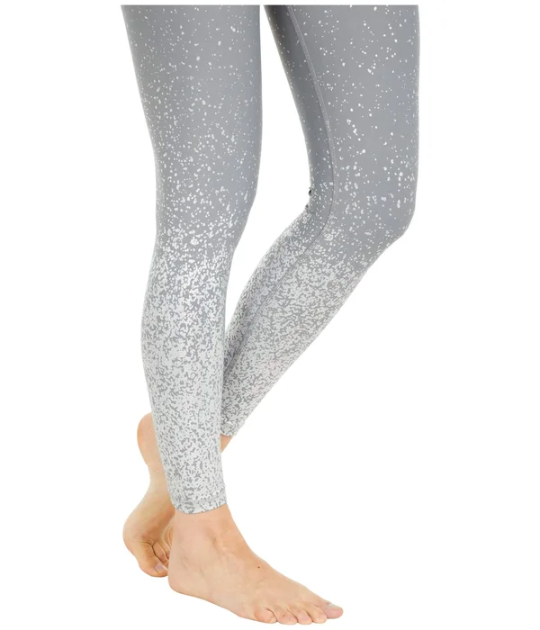 Beyond Yoga Alloy Ombre High Waisted Midi Leggings Black Foil Speckle L