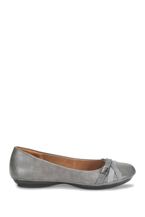 Women's Eurosoft Shaina Ballet Flats (Grey - Size 6)