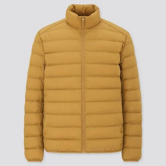 Uniqlo Men's Ultra Light Down Puffer Jacket, Yellow, XL