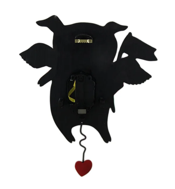 Allen Designs When Pigs Fly Pendulum Wall Clock 13 in.