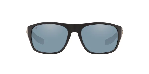 Costa Del Mar Tico 580P Polarized Sunglasses, Matte Black/Gray Silver Mirror