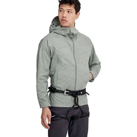 Mammut Men's Masao Light Hardshell Hooded Jacket - XL - Granit