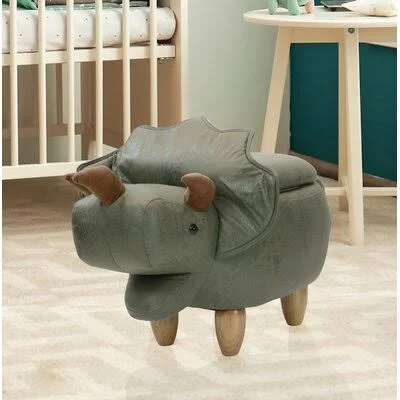 Critter Sitters Dinosaur Storage Ottoman Zoomie Kids