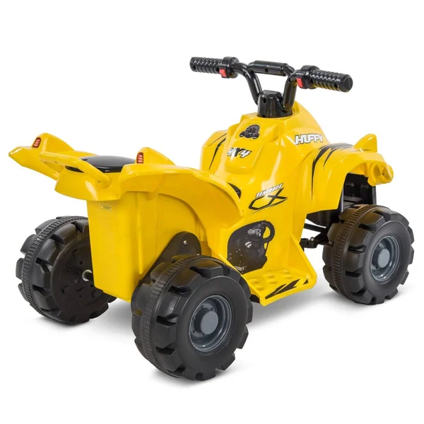 Huffy 6V Mini Quad & Trailer Ride-On Kids& Unisex Yellow