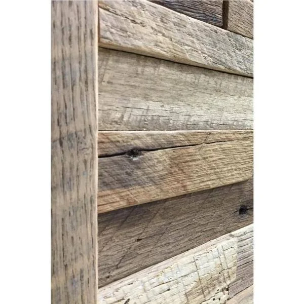 The Vintage Wood Floor Company 1 in. x 39.5 in. x 11.5 in. Reclaimed Natural American Barn Wood Wall PANEL, Brown
