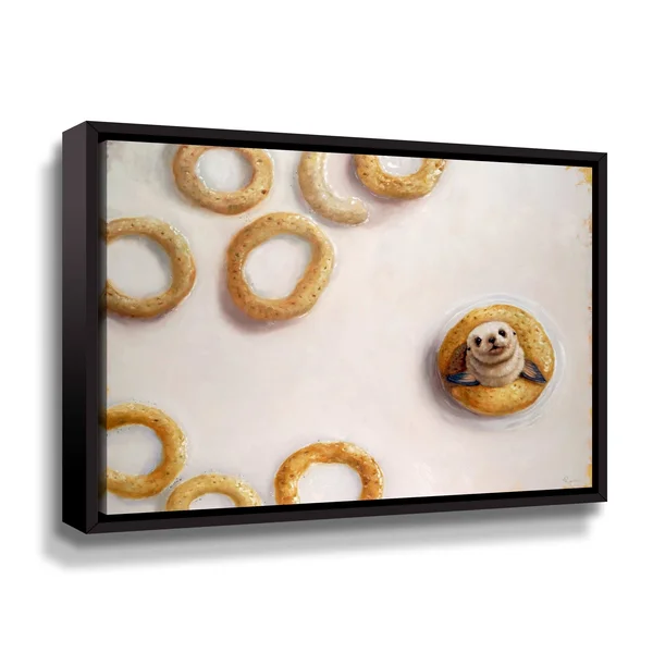 ArtWall Sealrio by Lucia Heffernan Gallery Wrapped Floater-framed Canvas - 24x32