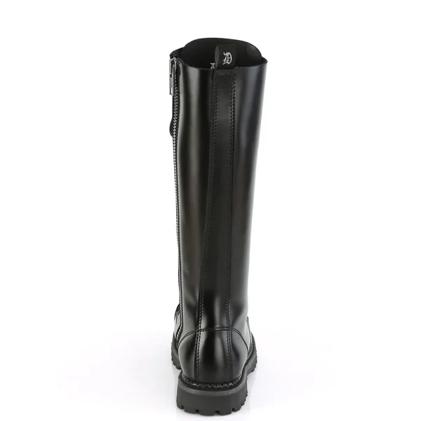 Demonia - Rocky-20 4, Black Leather