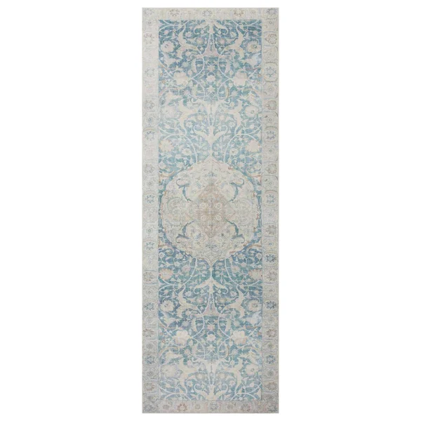 Loloi Chris Loves Julia Jules JUL-03 Antique Sky Area Rug - 2 ft 6 in x 12 ft