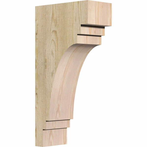 6x22W x 12x22D x 24x22H Pescadero Rough Sawn Corbel - Douglas Fir