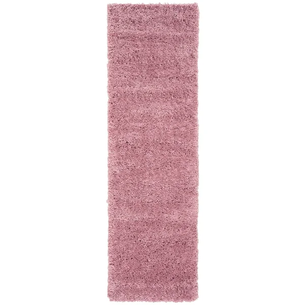 Safavieh Fontana Shag Kimberlie Solid 2-Inch Thick Rug - 2&3x22 x 6& Runner - Ivory