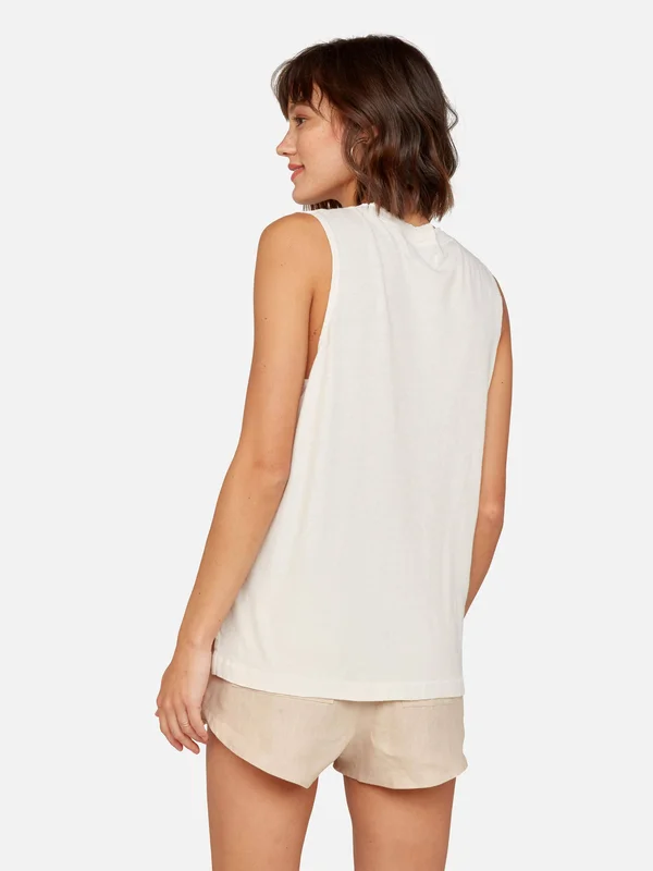 Organic Cotton Vintage Tank Bone, S