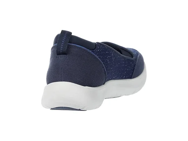 Clarks Adella Blush Women's Shoes Navy Textile : 6 B - Medium