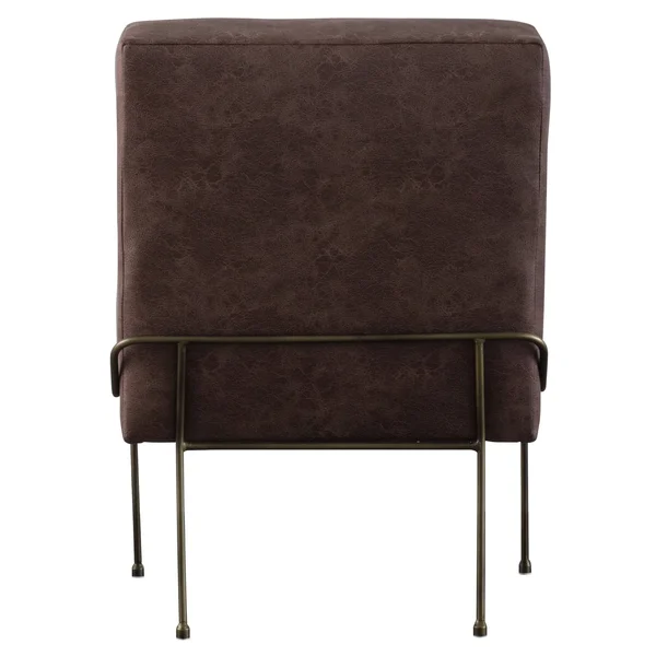 New Pacific Direct James PU Leather Chair - Devore Gray