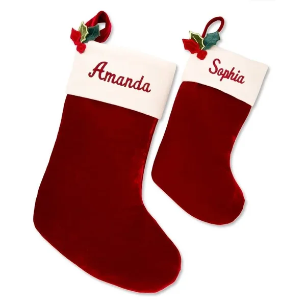 Red Velvet Stockings, Polyester/Velvet/Velvet, Things Remembered