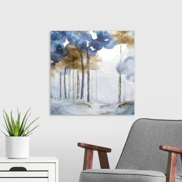 in The Blue Forest I, Canvas Wall Art, 20x20, Great Big Canvas