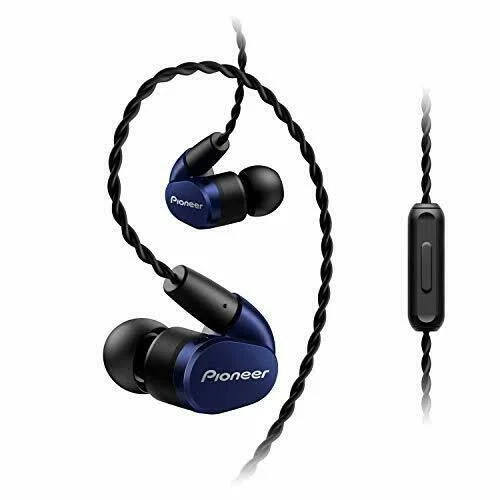 Pioneer Canal Type Earphone High Sealable Sealed Navy Blue SE-CH5T-L