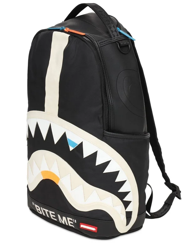 Sprayground Bite Me Shark Backpack, 18" x 6" x 11.5"