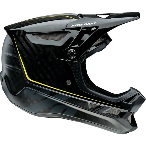 100% Aircraft MIPS Carbon Full-Face Helmet-Raw Black