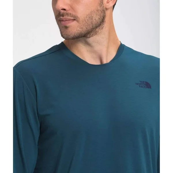 The North Face Men's Wander Long Sleeve Shirt Monterey Blue Heather, S