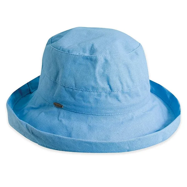 Scala 2.5x22 Brim Cotton Hat - Blue