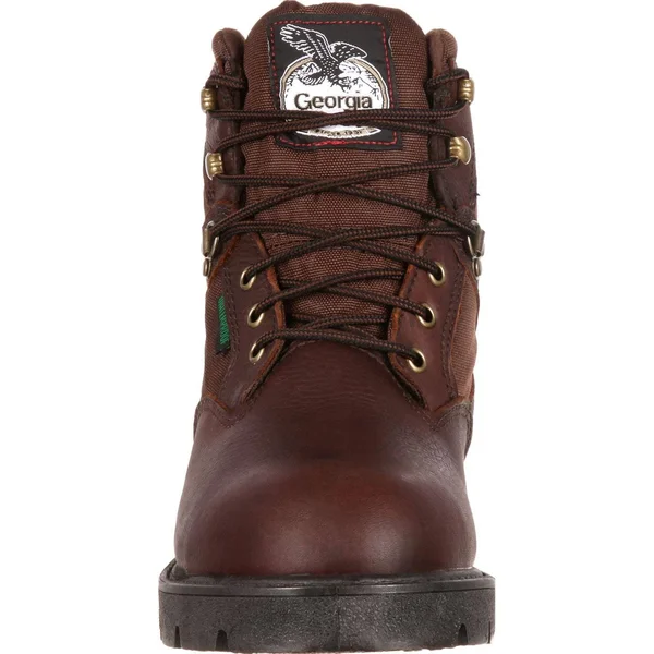 Georgia Boot Men's 6 in. Homeland Waterproof Work Boot, G106, Brown