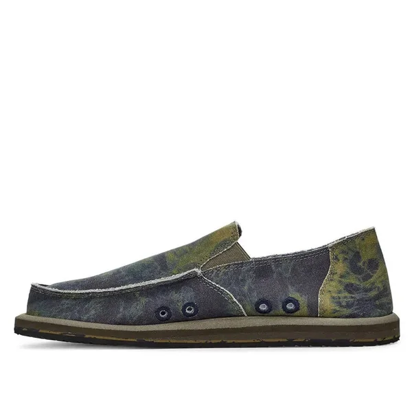 Sanuk Mens Vagabond Grateful Dead Green Navy 8