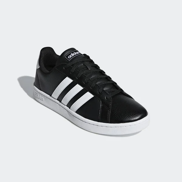 Adidas Men's Grand Court Tennis Shoes Core Black/White - 5.5