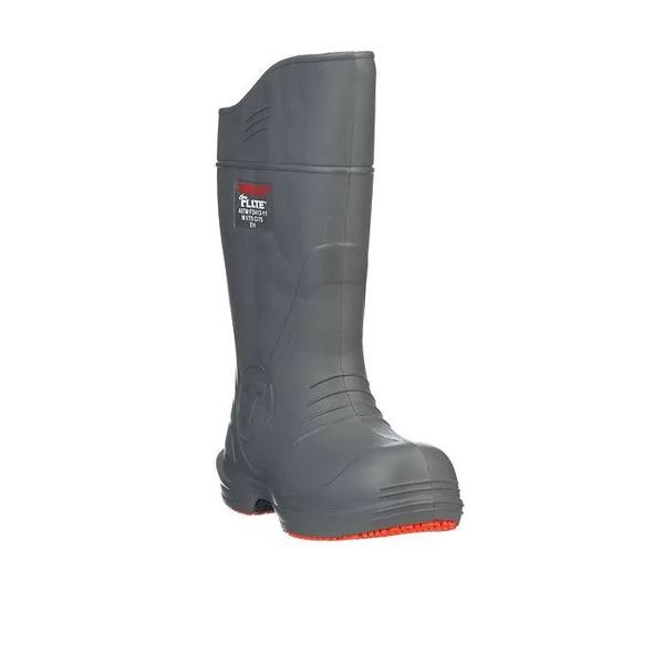 Tingley 28259 Rubber Boot, men's, 13, knee, gray, pr