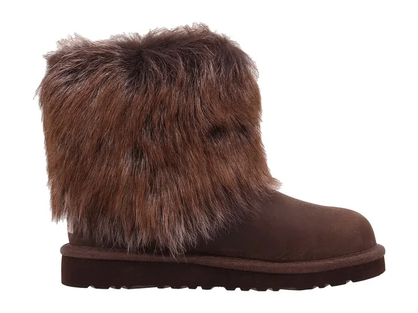 Ugg Kids Ellee Leather Boots Chocolate, Kids Unisex, Size: 2, Brown