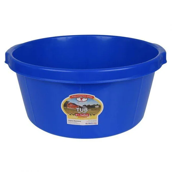 Little Giant Duraflex 6.5 Gallon Blue Plastic Tub