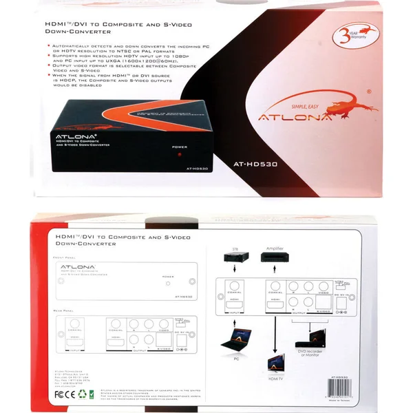 Atlona - AT-HD530 - HDMI/DVI to Composite and S-Video Down-Converter