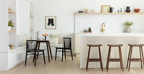 Solid Walnut Counter Stool, Article Esse Modern Furniture