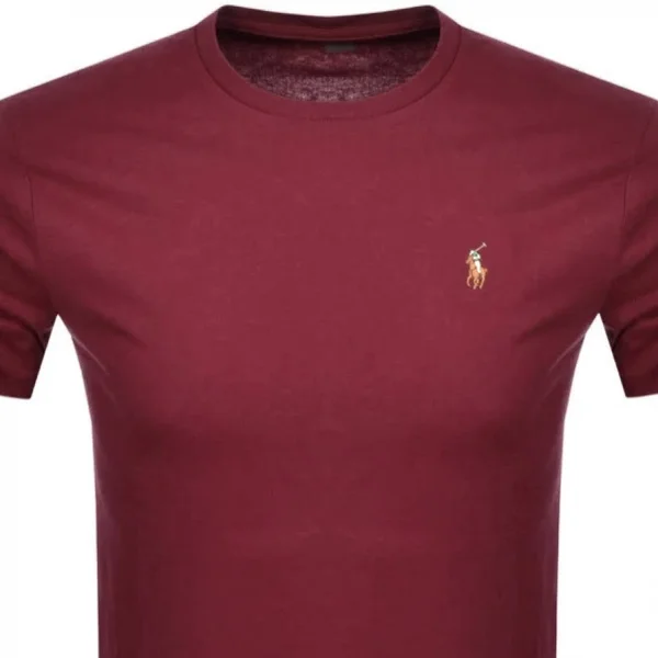 Polo Ralph Lauren Custom Slim Fit Crew Neck T-Shirt - Red, Red