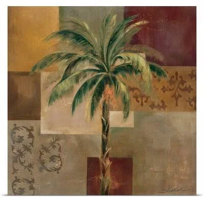 &Charleston Palm I by Silvia Vassileva Painting Print Bay Isle Home Size: 48x22 H x 48x22 W x 1.5x22 D - Format: Canvas