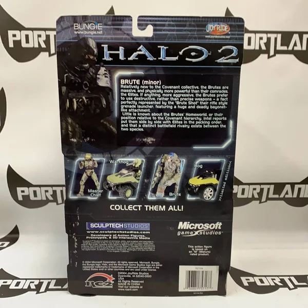Halo 2 Series 1 Brute Figure (1st Appearance - Mint Card)