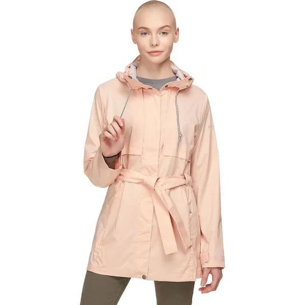 Columbia Pardon My Trench Rain Jacket - Women's Peach Cloud, Xs