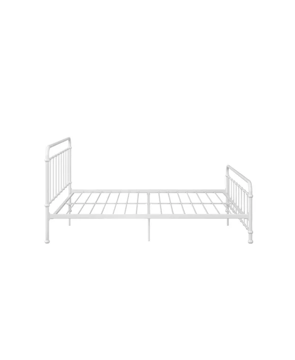 EveryRoom Belmont King Metal Bed Frame in White
