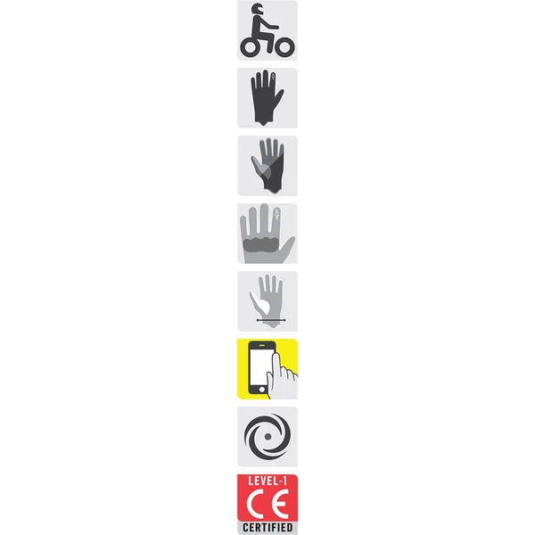 Gloves Alpinestars Crazy Eight Black - Black