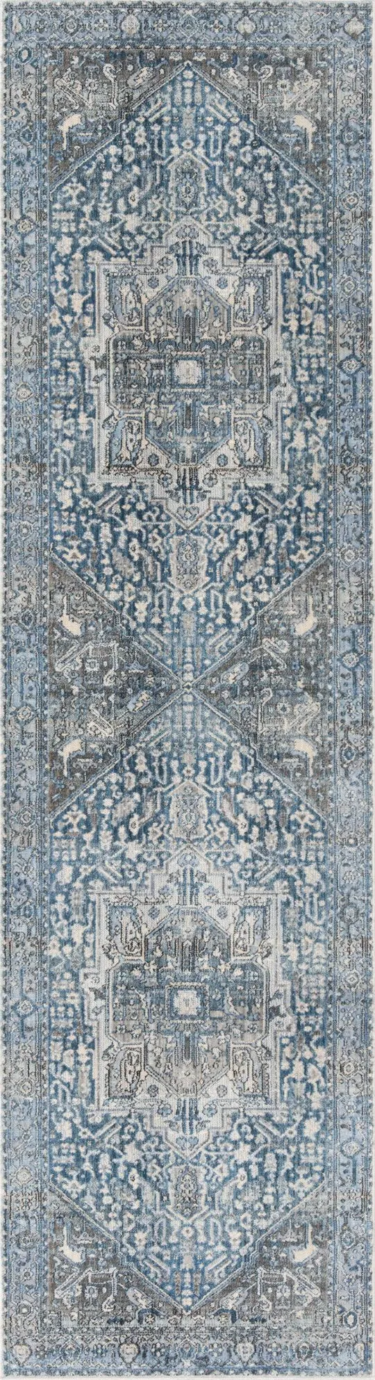 Safavieh Vintage Persian VTP474H 5& x 7&6x22 Charcoal - Blue Rug