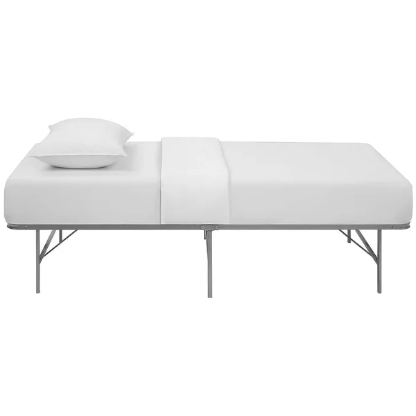 Modway Horizon Stainless Steel Bed Frame - Silver, Twin