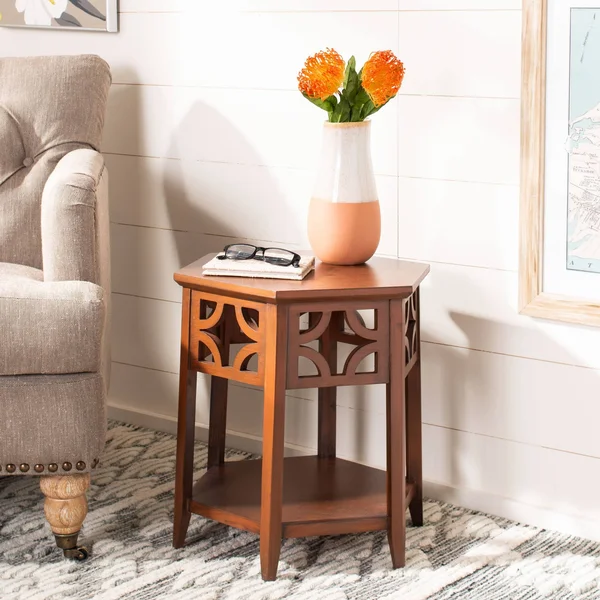 Safavieh Connor Hexagon End Table-Brown