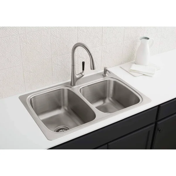 Kohler All-in-One Double Bowl Kitchen Sink Kit R75791-2PC-NA
