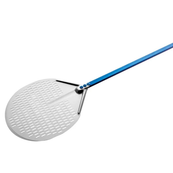 Gi Metal Perforated Round Pizza Peel, Anodized Aluminum, 72x22 Length, 1 Each