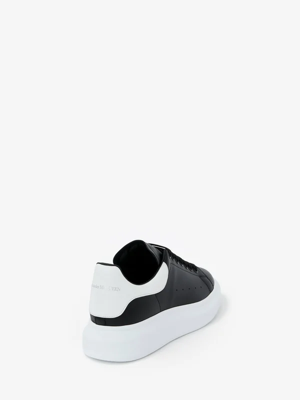 Alexander McQueen Oversized Leather Sneakers - Black