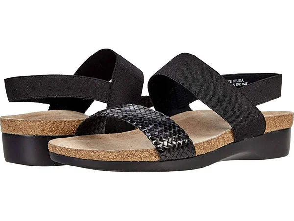 Munro Pisces Women's Sandals Black Woven : 7 SS (AAAA)