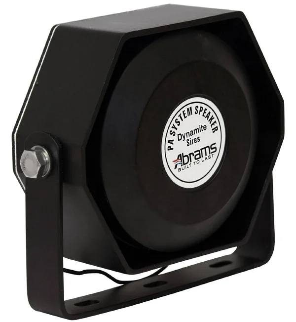 Abrams Compact 100 Watt High Performance Siren Speaker (capable with Any 100 Watt Siren) Ultra Slim Low Profile