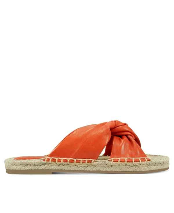 Aerosoles Paramus Women's Leather Slide Sandals - Size: 7.5, Orange