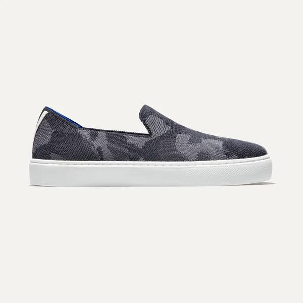 Rothy&s Grey Slip-On Sneakers - Grey Camo, Size 10.5