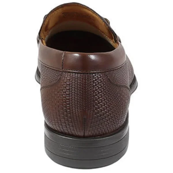 Stacy Adams Shoes Pomeroy Moc Toe Bit Slip on Cognac Size 7