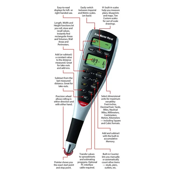 Calculated Industries 6135 Scale Master Pro XE Advanced Digital Plan